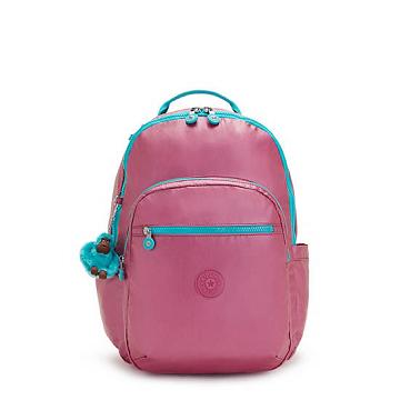 Bolsas Para Portatil Kipling Seoul Large Metallic 15" Backpack Rosas Turquesa | MX 1658RV